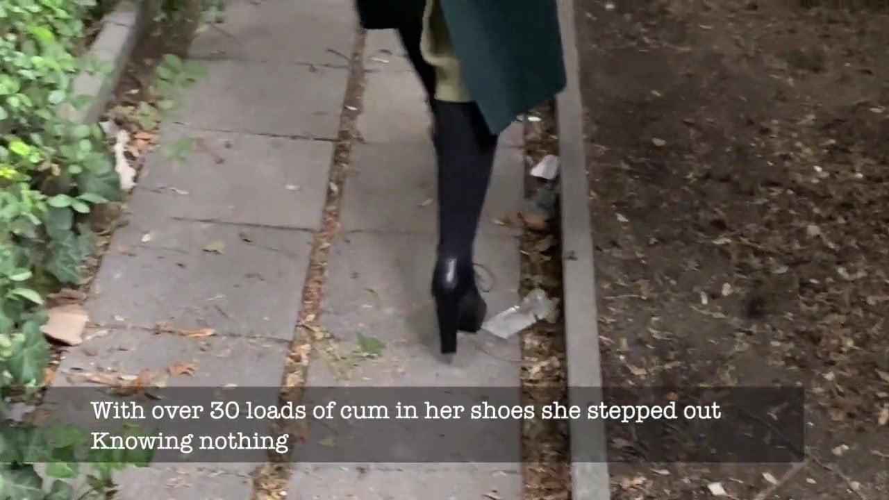 cum on girlfriend shoes Adult Pictures