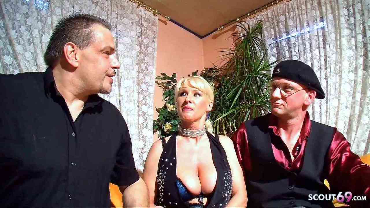 German Mature Couples First Cuckold Threesome image