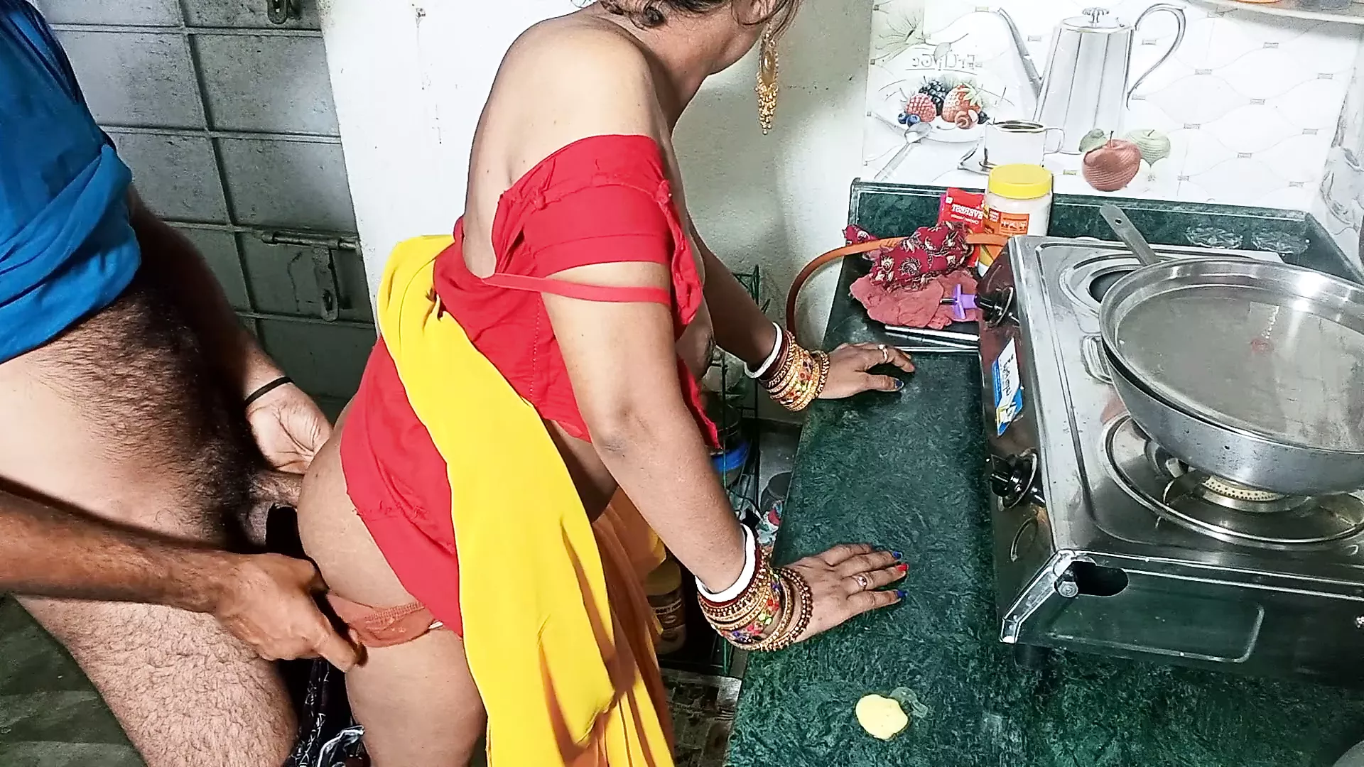 Indian Desi Teen Maid Girl Has Hard Sex in kitchen photo