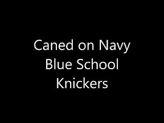 Girls caned on the bottom stories - Caned on navy knickers