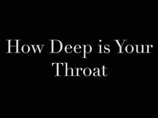 How deep is the anal canal - How deep is your thrat