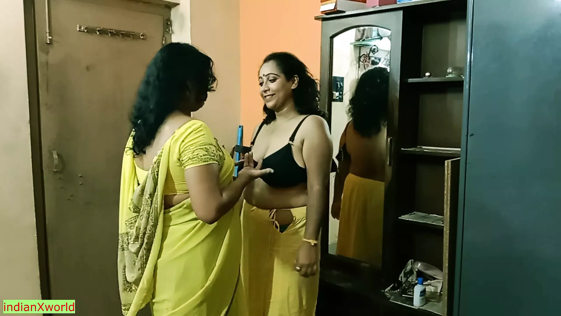 Indian Bengali boy getting scared to fuck two milf bhabhis!! Best erotic threesome photo