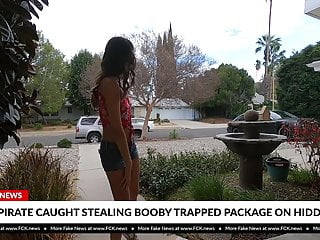 Booby trap doral stripper Fck news - teen thief caught stealing booby trapped package