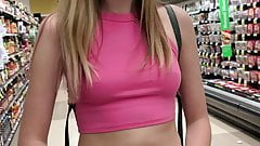 Haley Reed Flashes Tits in Grocery Store then Fucks You