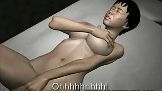 3D Lesbian Masturbating and Making Out