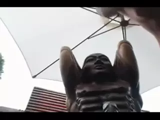 Fucking Wood Statue On Cam