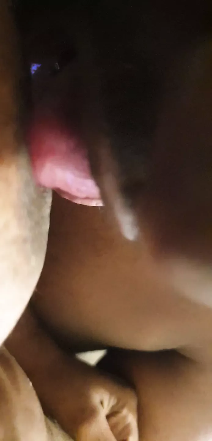 sucking on wifes tits