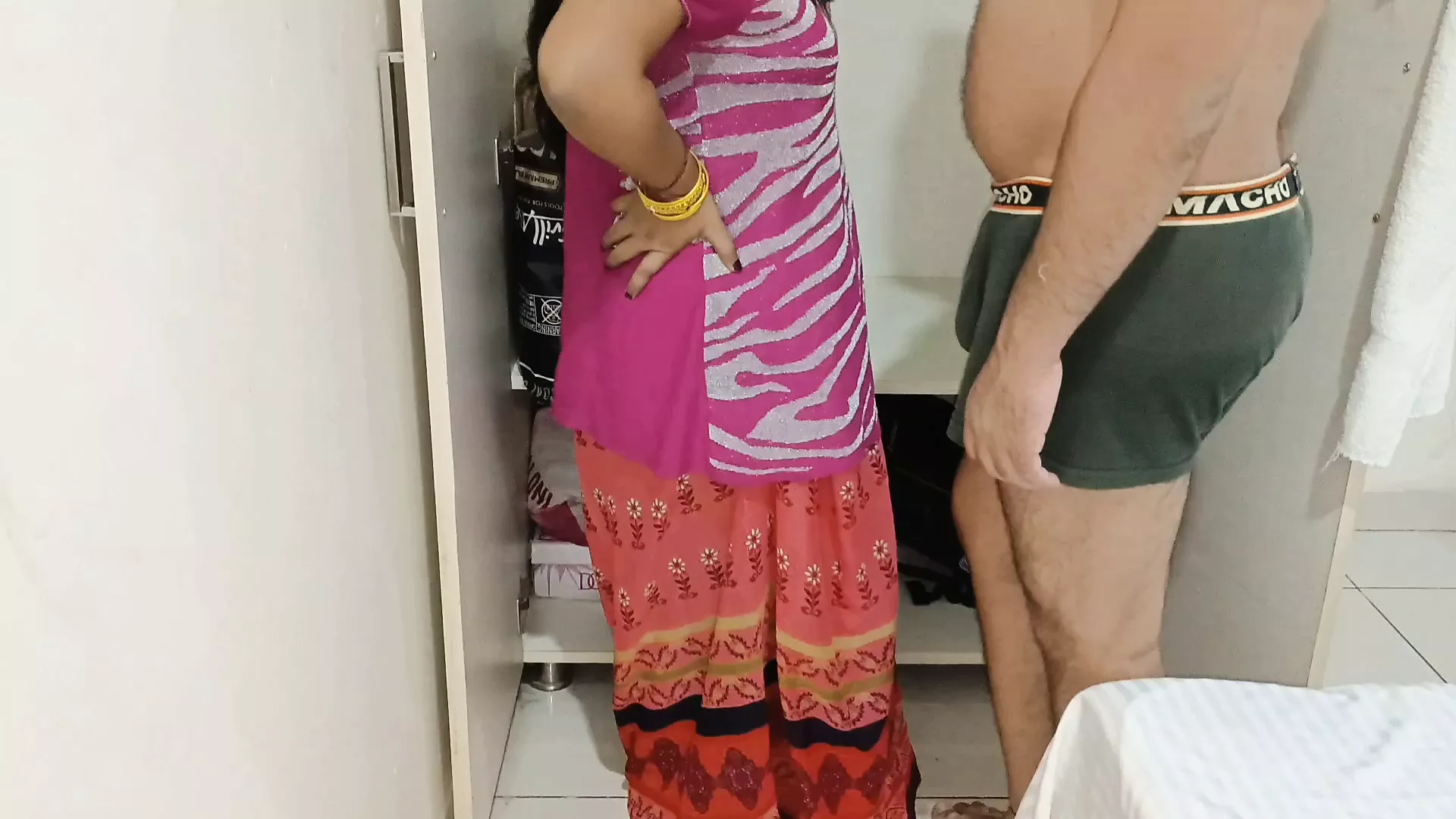 Sari May Xxx - XXX Maid Fuck in Aalmari in Pink Saree, Porn ce | xHamster