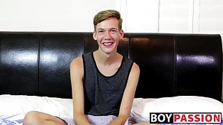 Interview with a new adorable sexy twink Tyler Thayer