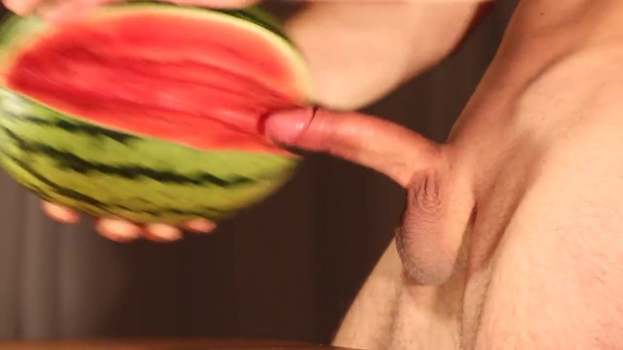 Watch Water Melon Cum - Fucking a Melon and Cumming gay video on xHamster