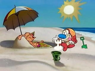 Naked lost - Ren stimpy the lost episode