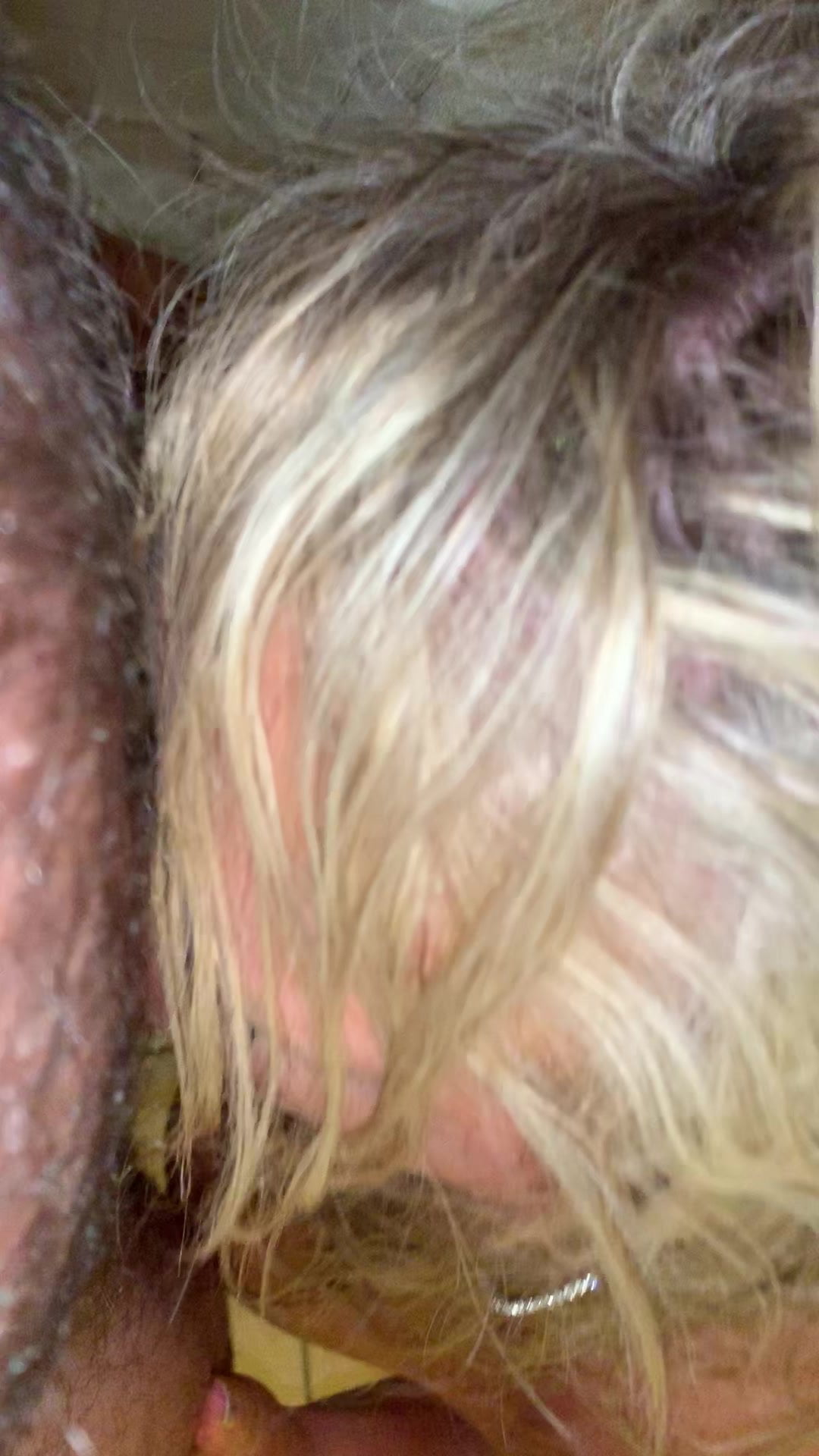 freckled blonde with big tits riding dick with her shaved pussy 2