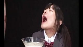 Ryoko Hirosaki gokkun swallow. CENSORED