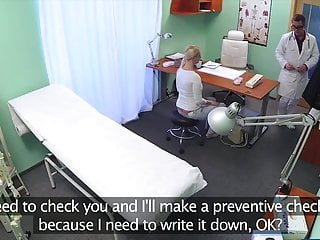 Hairy nurse fucked by doctor Blonde wannabe nurse fucked by the doctor