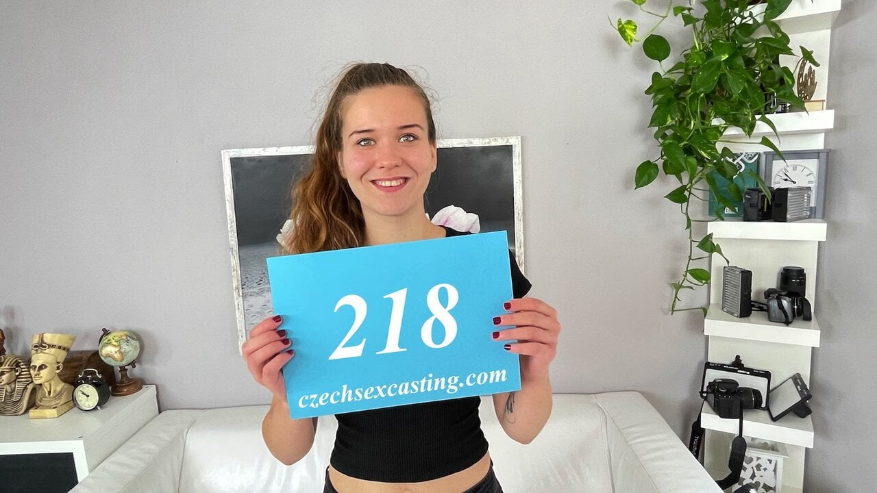 Czech teen at her first casting pic
