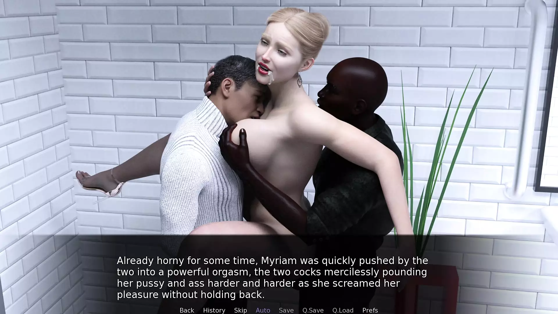 Project Myriam - Naughty Housewife Fucking with 2 Perverts