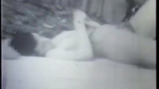 Hot 1940's hoe spreads her legs and takes a thick cock in her hairy snatch