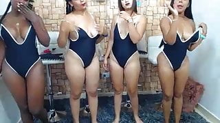4 ladies strip