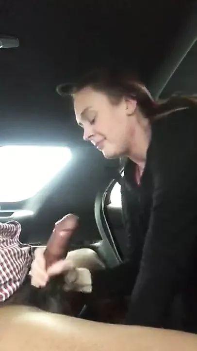 wife sucks black cock in car