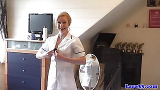 English mature nurses share cock in trio