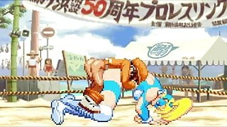 Bao VS rainbow mika hentai fight