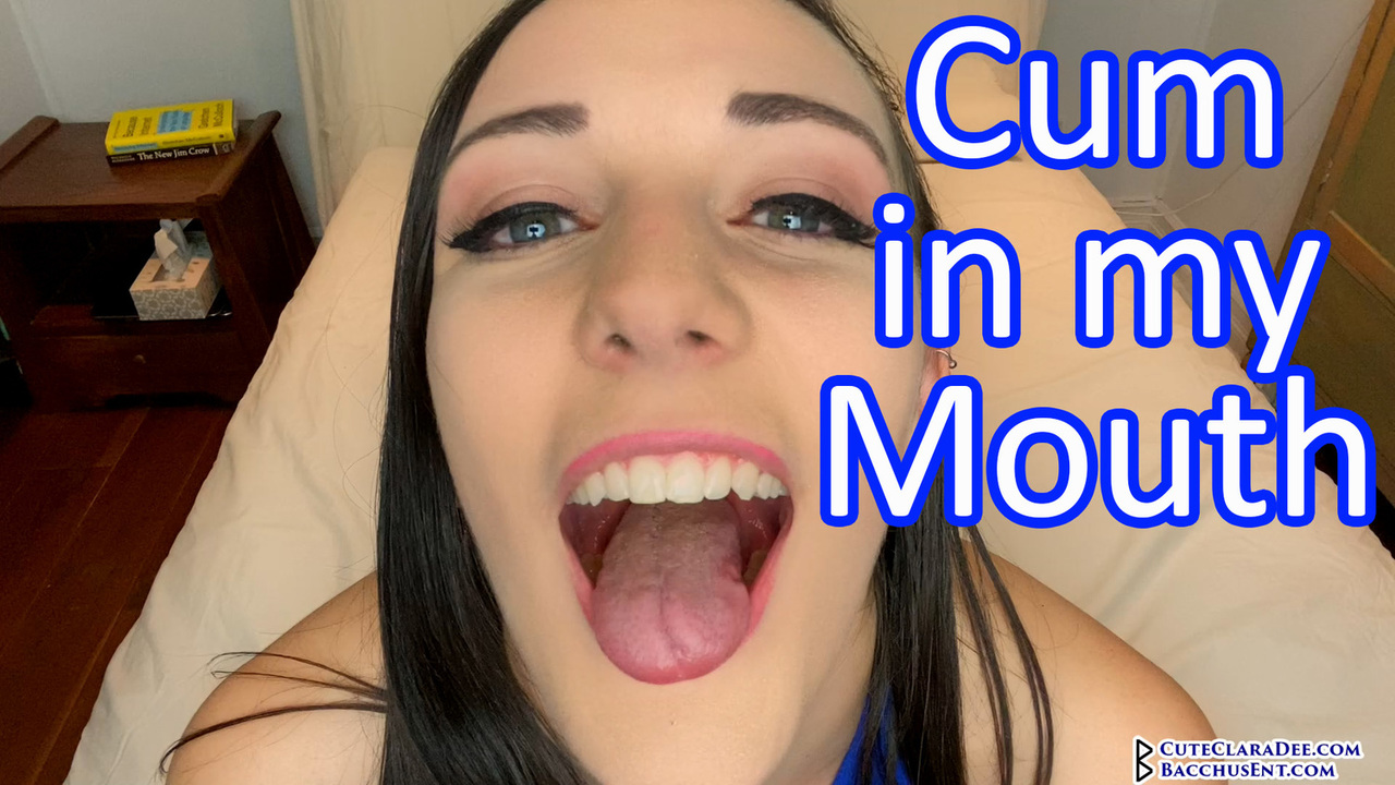Close Up, Cum Begging and Cum in Mouth, image