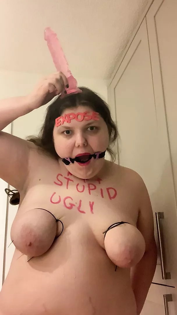 Chubby Whole Slut - Fat pig slut exposed humiliation | xHamster
