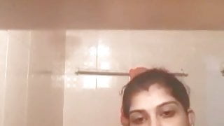 aunty self video showing boobs and pussy