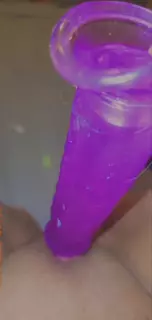Purple Dildo In Pussy
