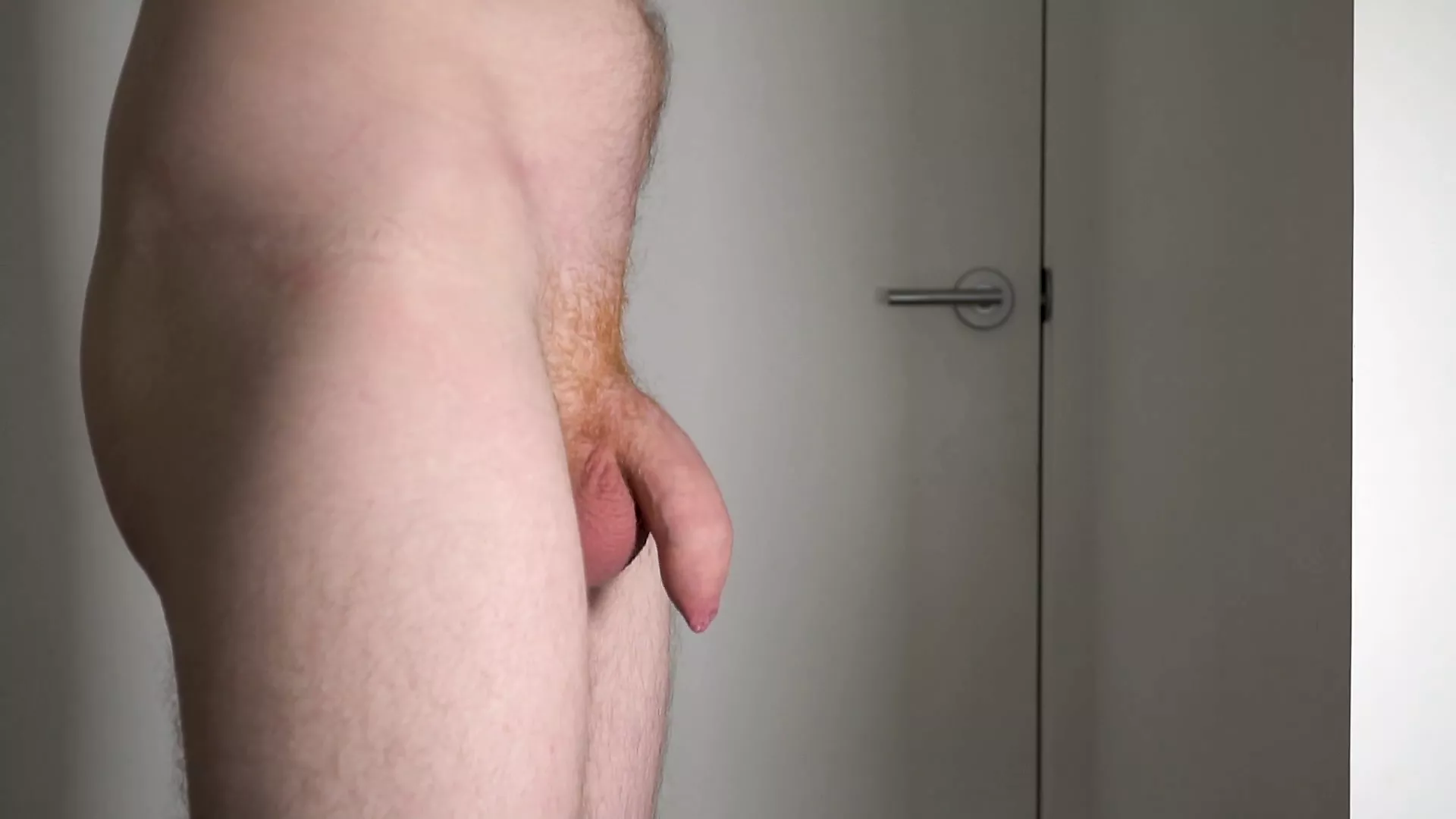 Bouncing Uncut Cock Soft to Hard pic