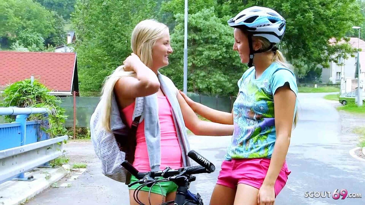 Skinny Virgin Teens Have First Lesbian Sex Outdoors After College
