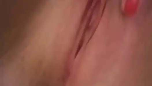 Close up pussy rub