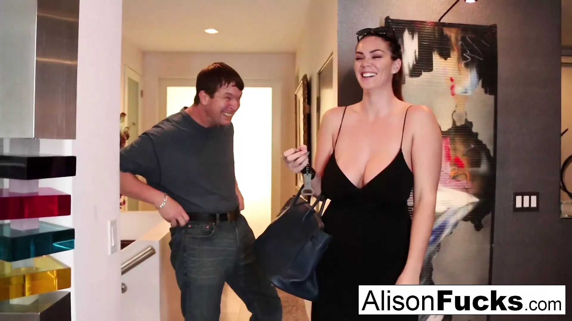 Alison Tyler Gangbang Porn Videos - Busty Alison Tyler Meets Her Catfish then Fucks His Roomate | xHamster