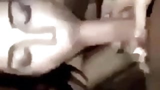 Hot Bulgarian Girl sucking dick and balls on her knees