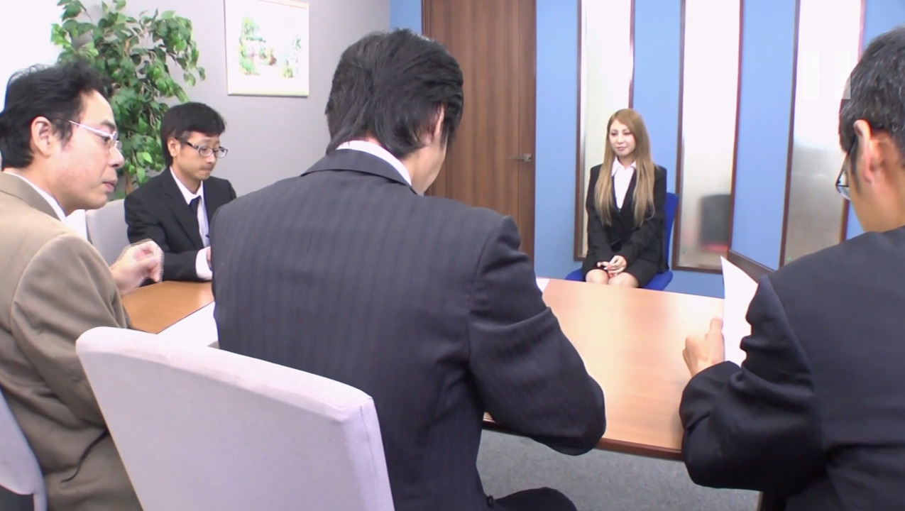 After the job interview, a Japanese teen gets fucked by her boss picture