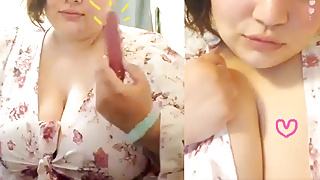amateur bbw forgets to charge vibrator