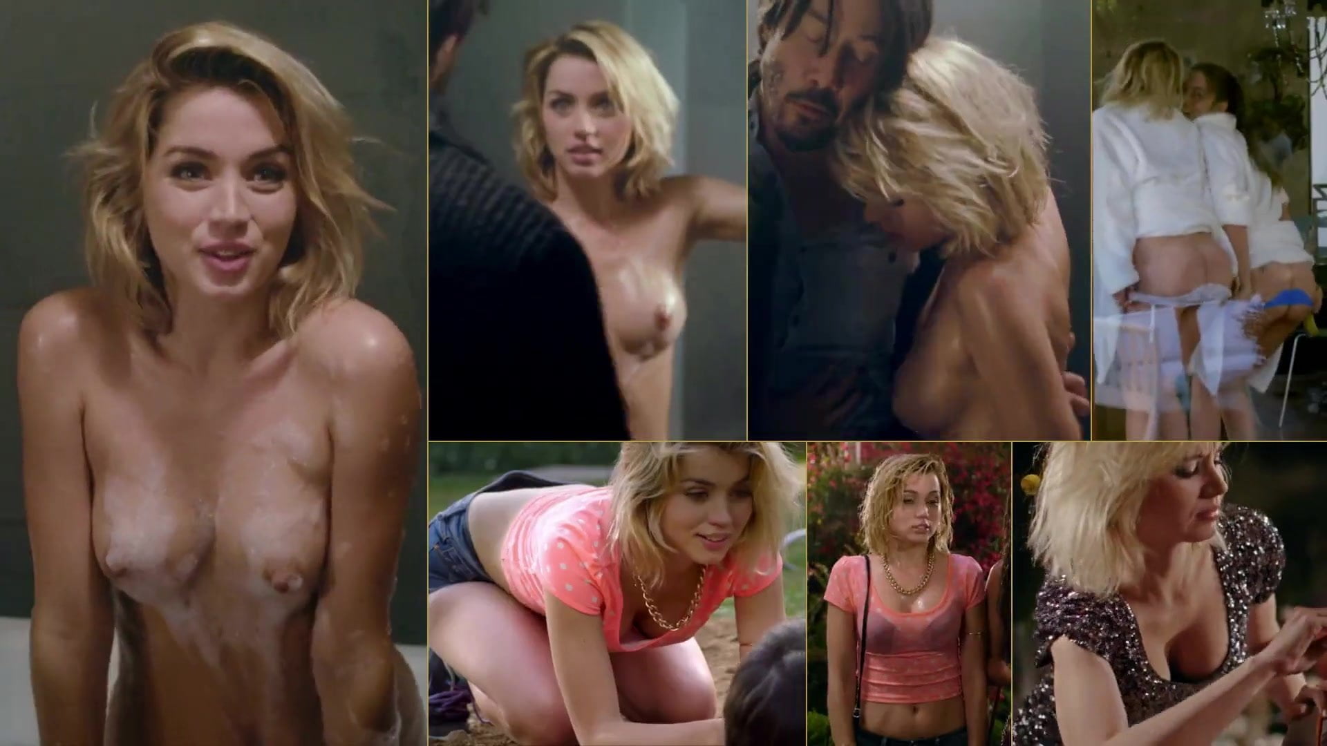 Watch Ana De Armas Nude Tits and Ass Split-screen Compilation video on xHam...