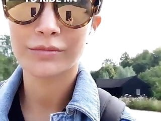 Nude bicycle ride - Frankie bridge riding her bicycle selfie video