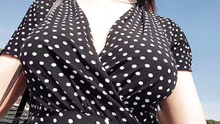 Boobwalk: Polka Dot Dress