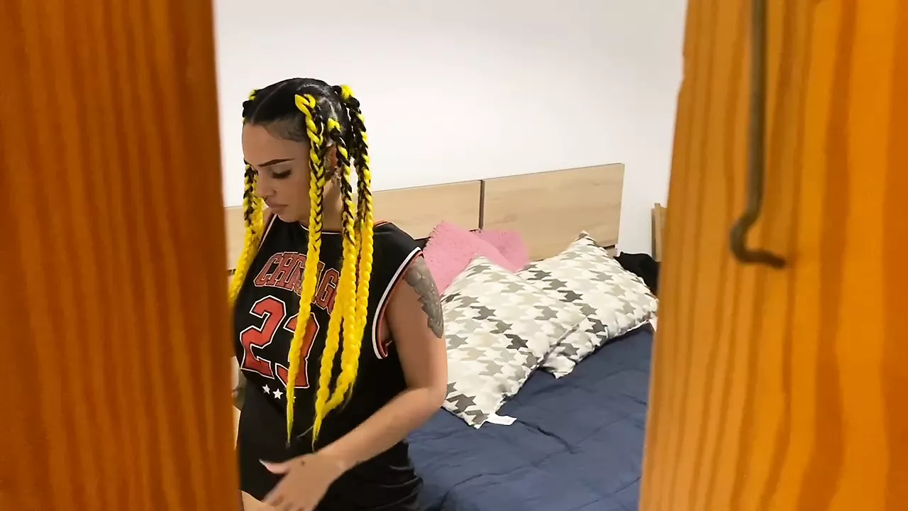 Stepbrother records his lesbian sister having phone