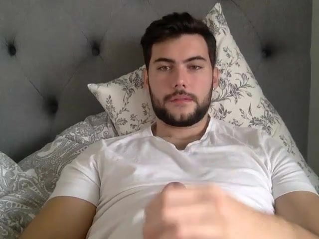 Handsome Italian Guy Stroking His Big Sausage Gay Porn 8b