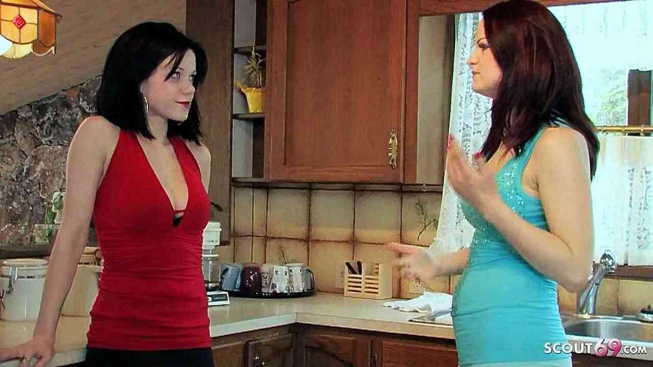 mature milf seduces young house wife