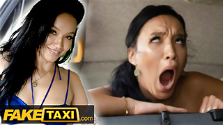Fake Taxi - Bikini Babe Asia Vargas strips in the back of the cab to the driver's delight
