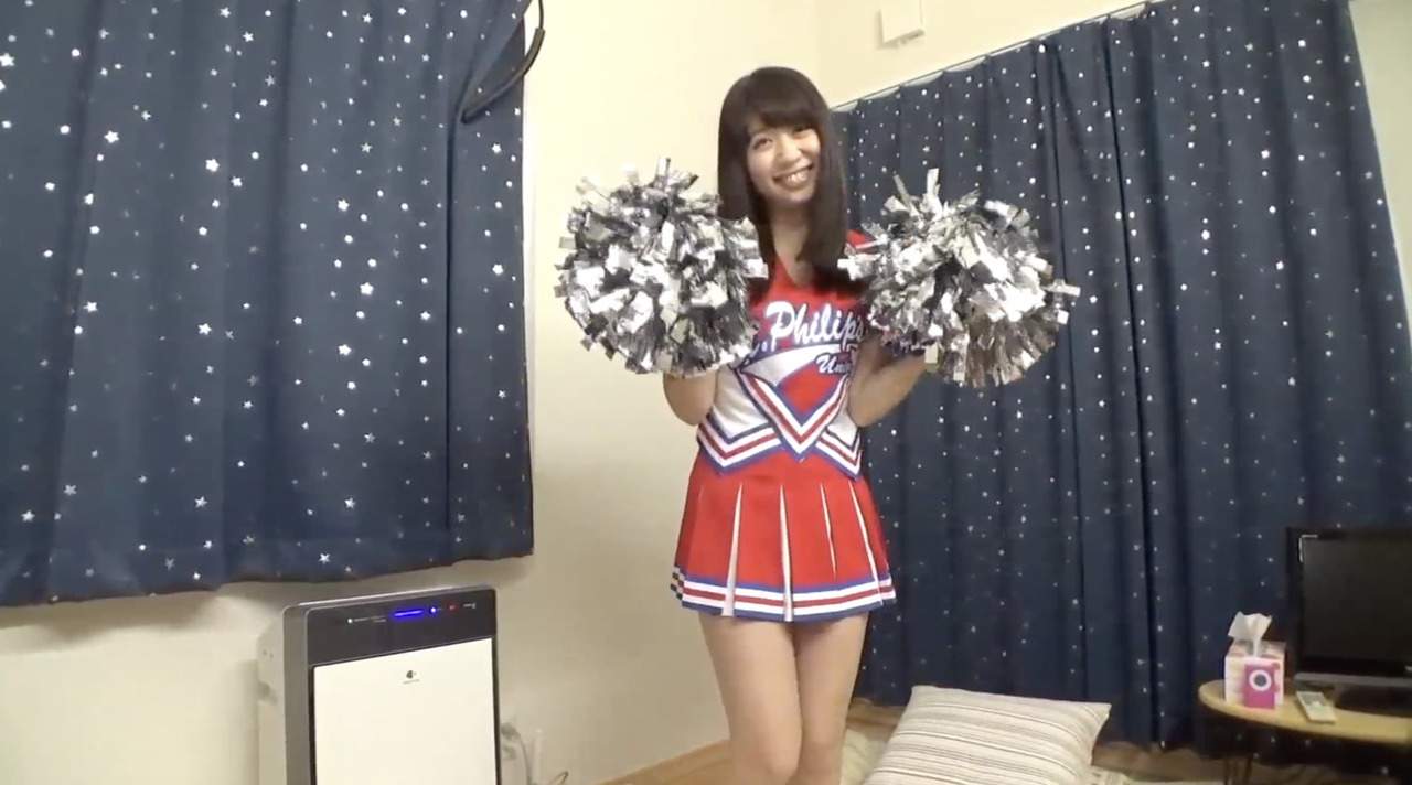 A Shy, Beautiful Cheerleader from Famous University makes AV Debut? pic