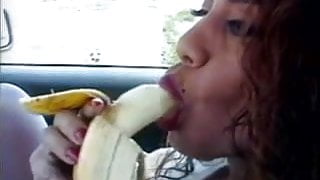 Latina sucks whip cream off guy's dick then fuck