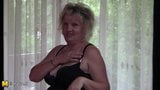 Amateur Granny Playing With Herself On Her Bed