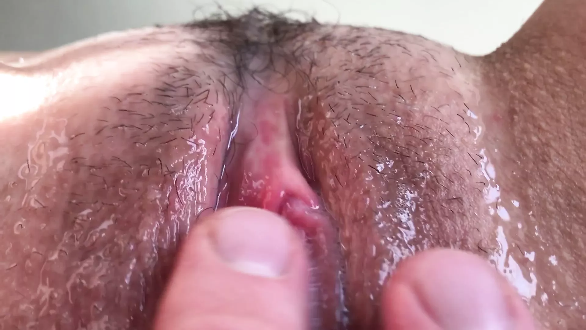 He was slow and gentle... Close-up. Cunnilingus. Rubbing a cock on the clitoris. Pussy fuck pic